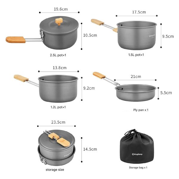 ست قابلمه و تابه کینگ کمپ - Image 3