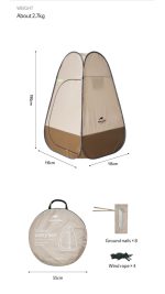 pop up shower tent  چادر استحمام نیچرهایک - Image 4