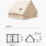 چادر بادی نیچرهایک air 6.3 inflatable tent - Image 2