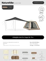 چادر بادی چهار نفره با سایبان نیچرهایک four-person tent with canopy - Image 3