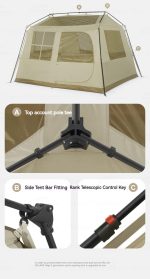 چادر نیچرهایک 4 نفره مدل Fullfly Gen - Image 9