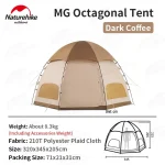 چادر هشت‌ ضلعی 3-4 نفره نیچرهایک - Image 2