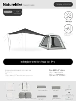 چادر بادی چهار نفره با سایبان نیچرهایک four-person tent with canopy - Image 6