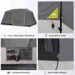 چادر اتومات ۹ نفره - Core 9 Person Instant Cabin Tent with Full Rainfly - Image 8