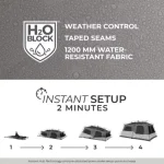 چادر اتومات ۹ نفره - Core 9 Person Instant Cabin Tent with Full Rainfly - Image 7