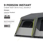 چادر اتومات ۹ نفره - Core 9 Person Instant Cabin Tent with Full Rainfly - Image 4