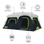 چادر core اتومات – 9 نفره کمپینگ – Core 9 Person Instant Cabin Blockout Tent - Image 2