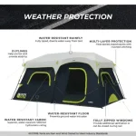 چادر core اتومات – 9 نفره کمپینگ – Core 9 Person Instant Cabin Blockout Tent - Image 3