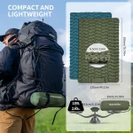 زیرانداز بادی نیچرهایک تک نفره – ضخامت 6.5 سانت – پمپ پدالی Naturehike FC01 Ultralight Single Inflatable Sleeping Pad - Image 4