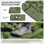 زیرانداز بادی نیچرهایک تک نفره – ضخامت 6.5 سانت – پمپ پدالی Naturehike FC01 Ultralight Single Inflatable Sleeping Pad - Image 6