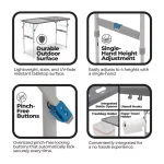 میز کمپینگ کر 4 فوت Core 4 Foot Tailgating Table - Image 7